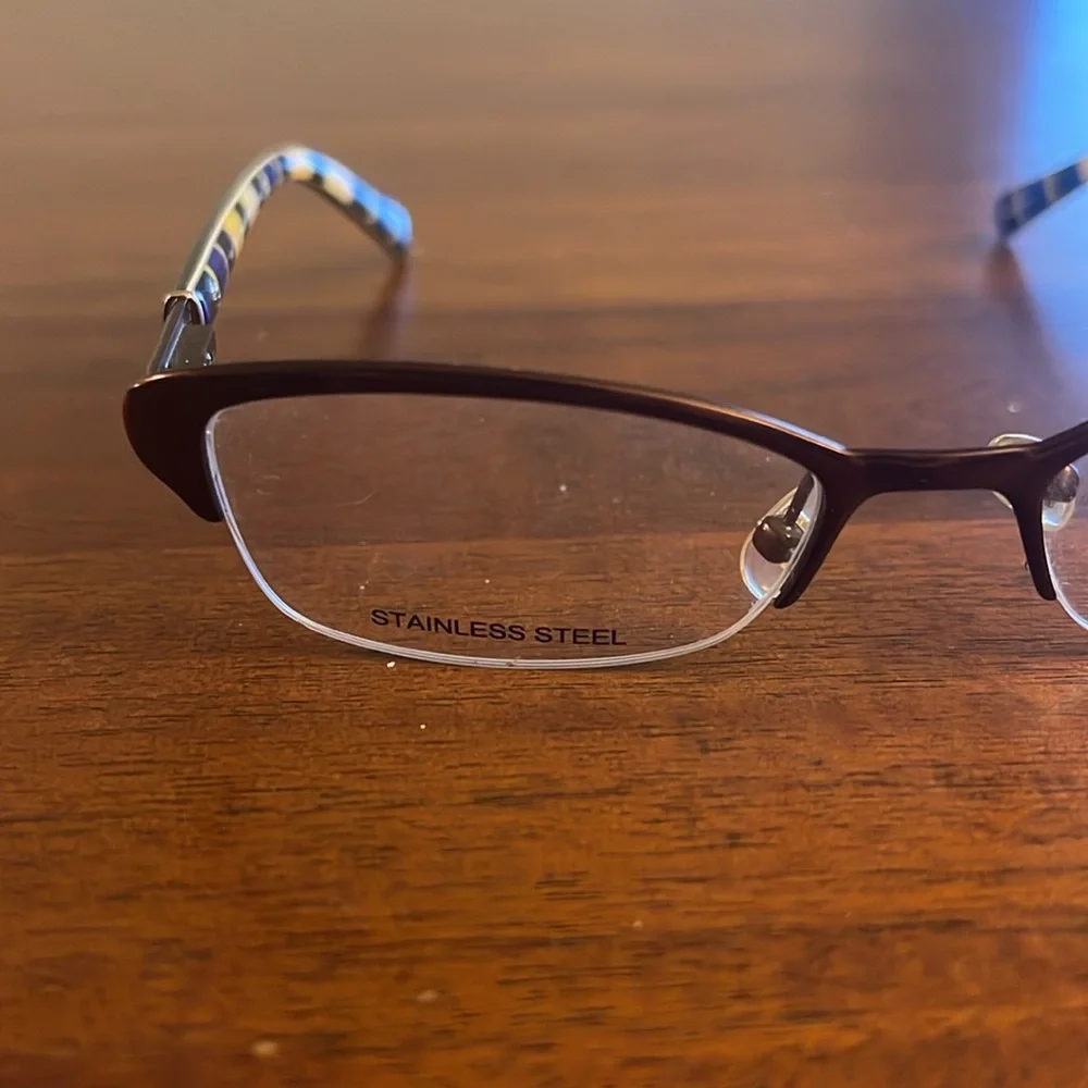 Kate Spade Eyeglasses Almira 0X52 Brown Tortoise Half Rim Frame 50[]17 140. NWOT